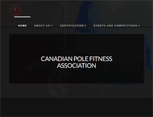 Tablet Screenshot of canadianpolefitnessassociation.com